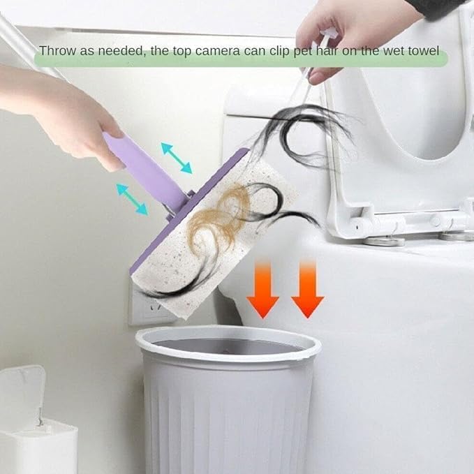 Automatic Cloth Changing Mini Mop , Microfiber Flat Mop , Ideal for Bathroom, Kitchen, and Table Cleaning