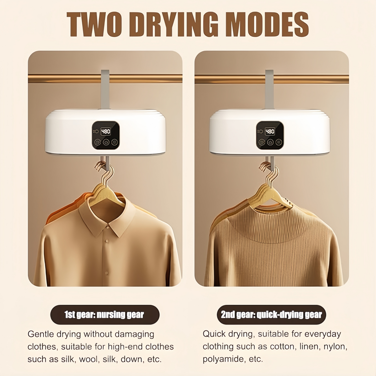 Taptakhub Portable Cloth Dryer Machine for Home and Towel Rack - Automatic Cloth Wet Dryer