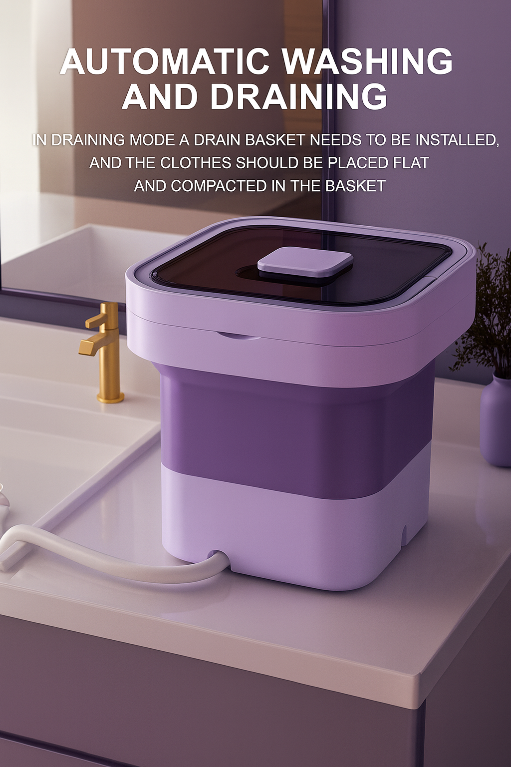 Taptakhub Semi automatic Portable Mini Washing Machine With Dryer