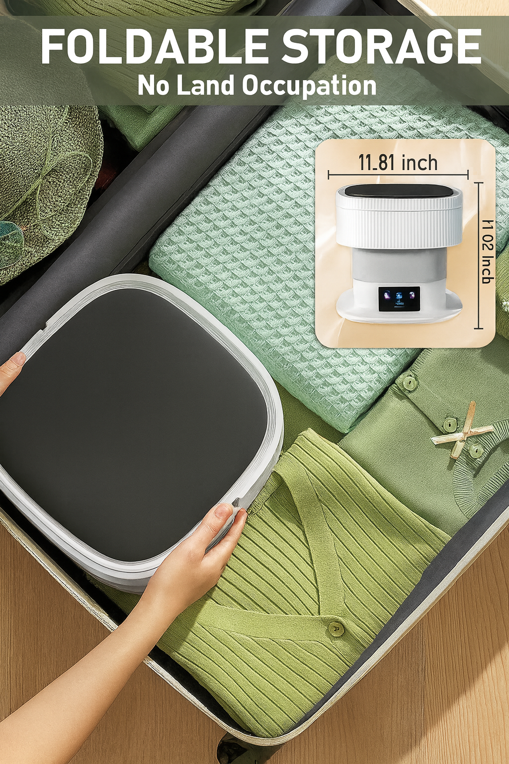 Taptakhub Semi automatic Portable Mini Washing Machine With Dryer