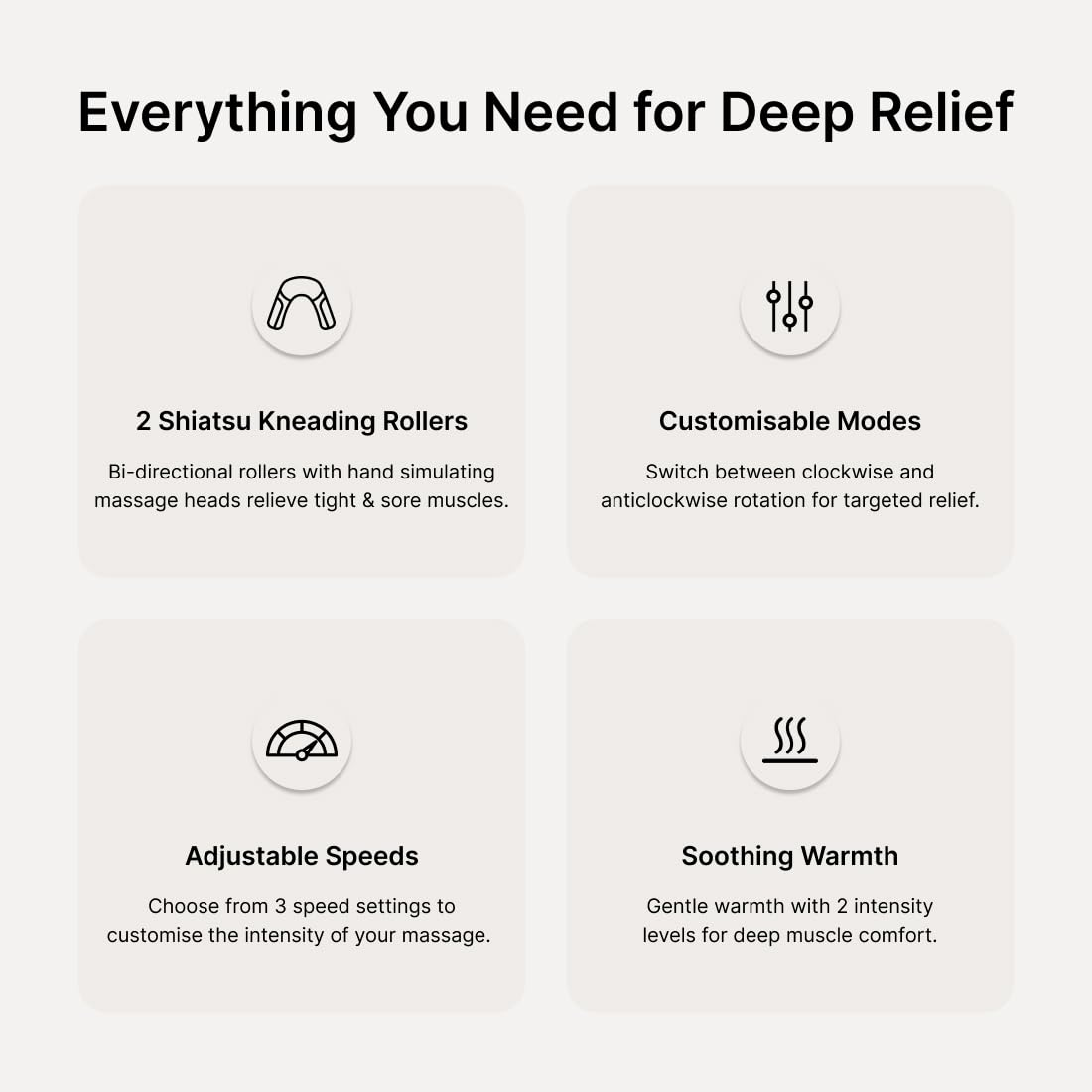 Neck And Back Massager With Heating, Body Massager For Body Aches And Pains Relief