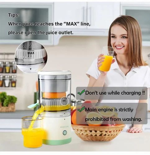 Taptakhub-Electric Citrus Juicer, Rechargeable Juicer Machine with USB Cable
