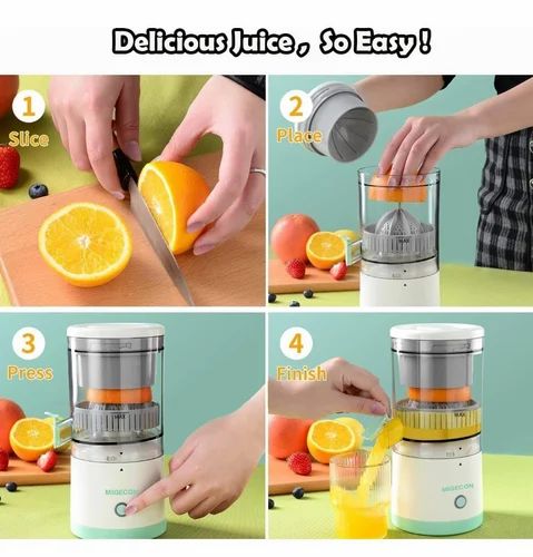 Taptakhub-Electric Citrus Juicer, Rechargeable Juicer Machine with USB Cable