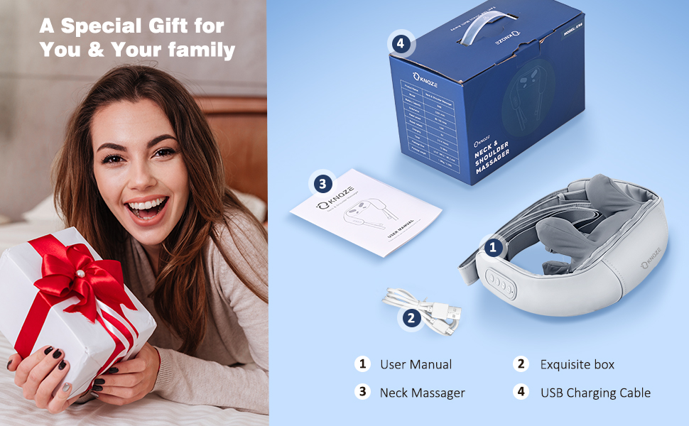 Neck And Back Massager With Heating, Body Massager For Body Aches And Pains Relief