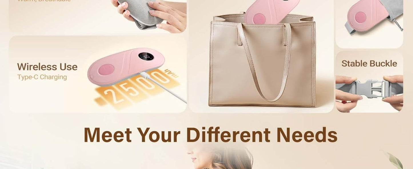 Heating Pad for Period Cramps Relief and Massager