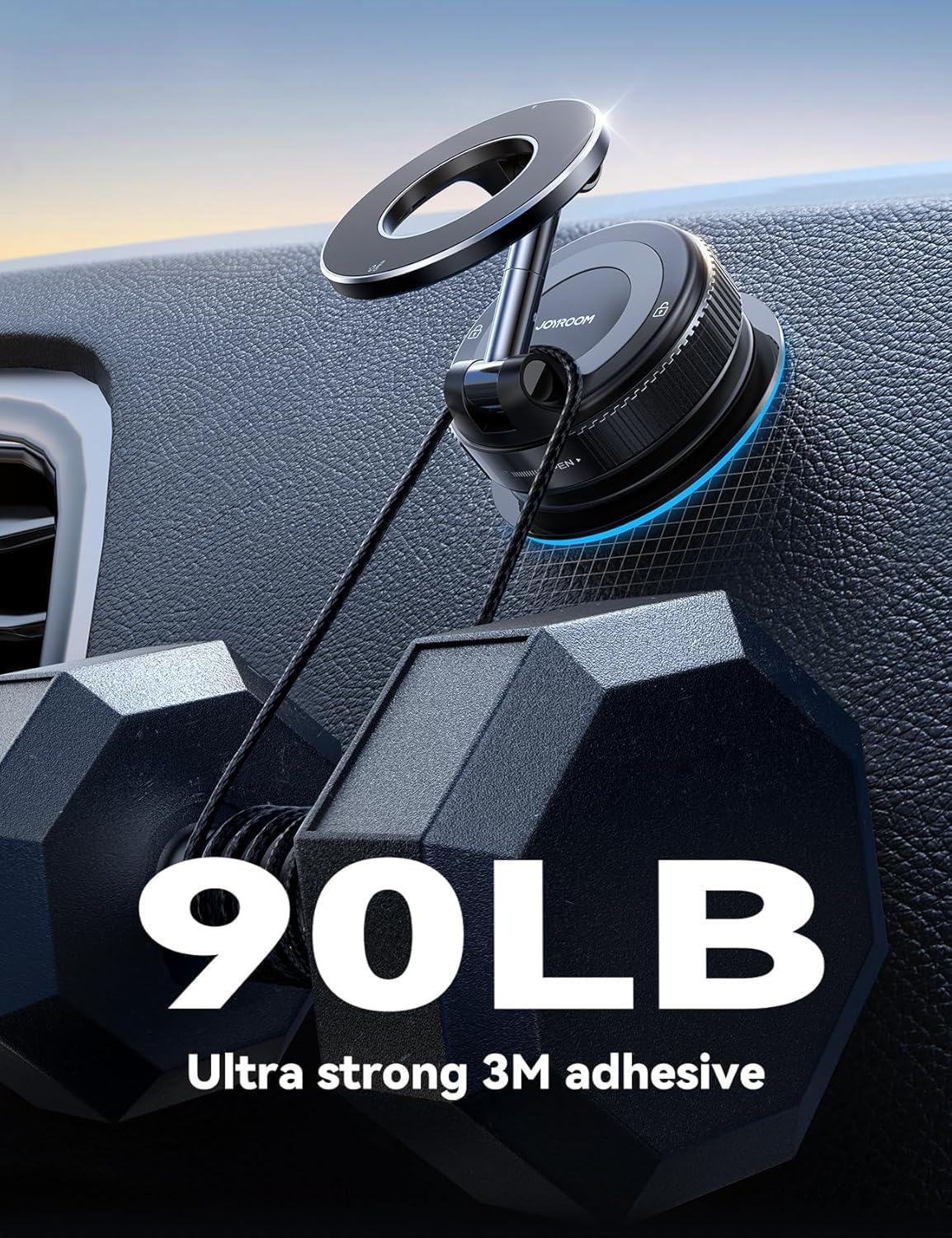 K007 Vacuum Magnetic Phone Holder – For Car & Office