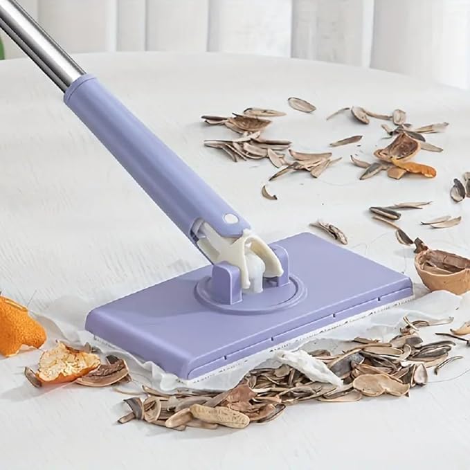 Automatic Cloth Changing Mini Mop , Microfiber Flat Mop , Ideal for Bathroom, Kitchen, and Table Cleaning