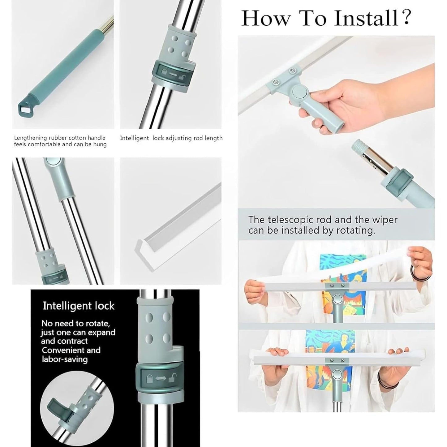 Magic Broom Sweeper for Floor Cleaning wiper