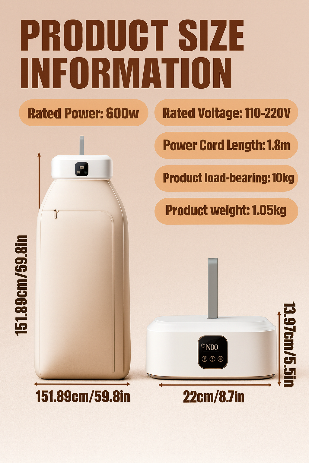 Taptakhub  Portable Cloth Dryer Machine for Home and Towel Rack - Automatic Cloth Wet Dryer