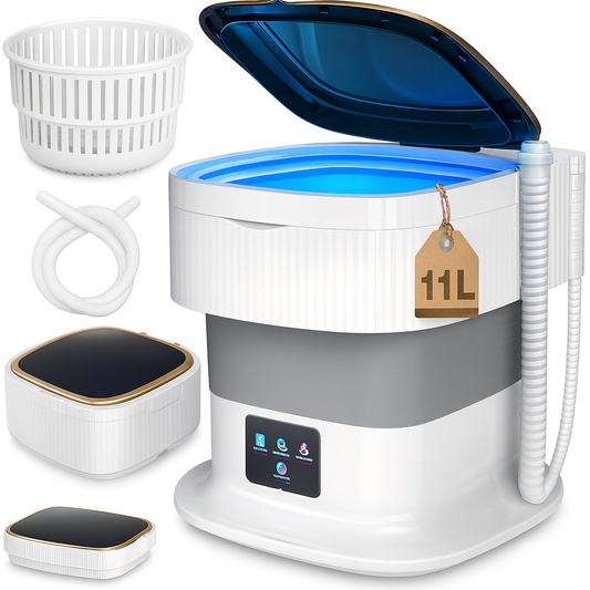 Taptakhub Semi automatic Portable Mini Washing Machine With Dryer