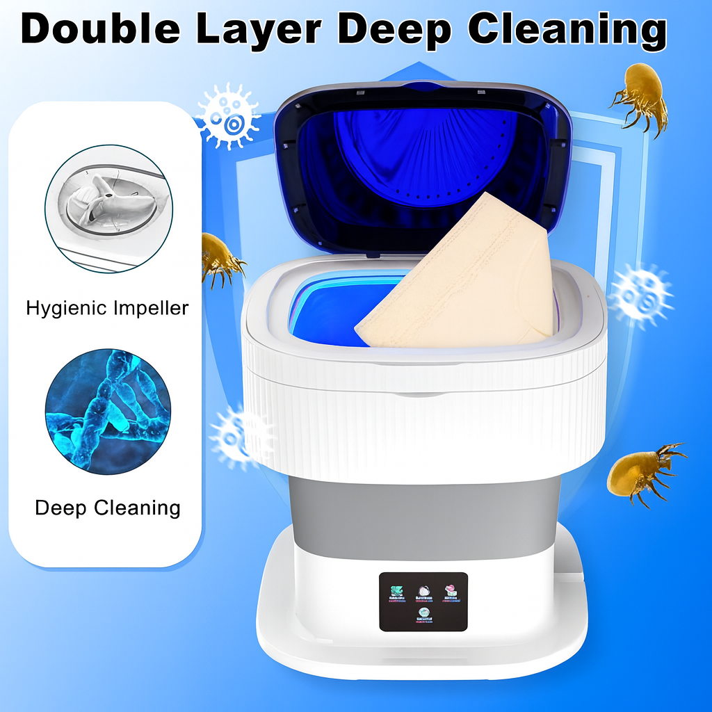 Taptakhub Semi automatic Portable Mini Washing Machine With Dryer