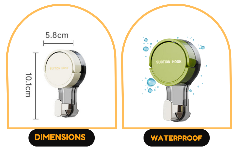 Resusable Cup Suction Hook for bathroom,rooms, office