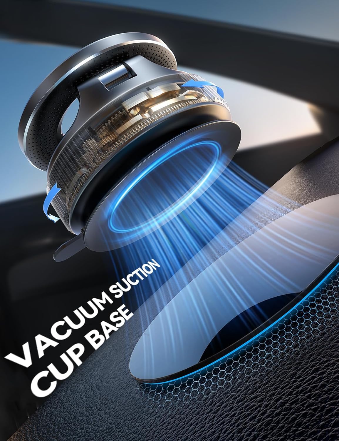 K007 Vacuum Magnetic Phone Holder – For Car & Office