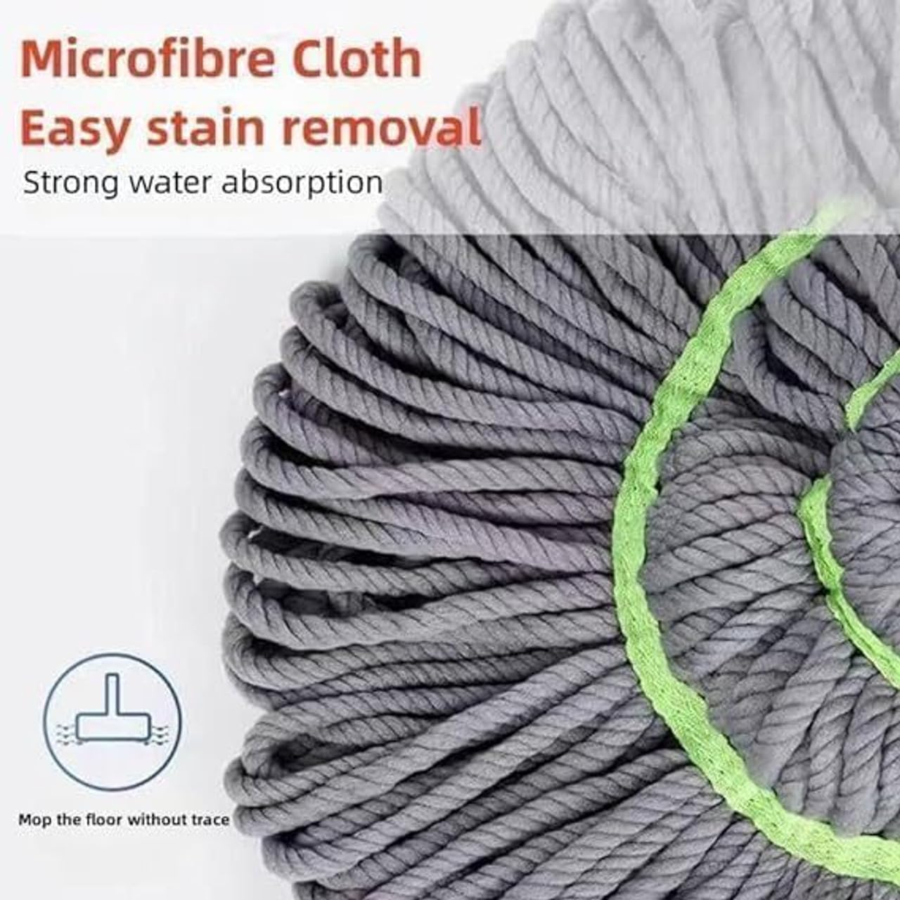 Microfibre Twist Mop, Self-Wringing Floor Cleaning Mop