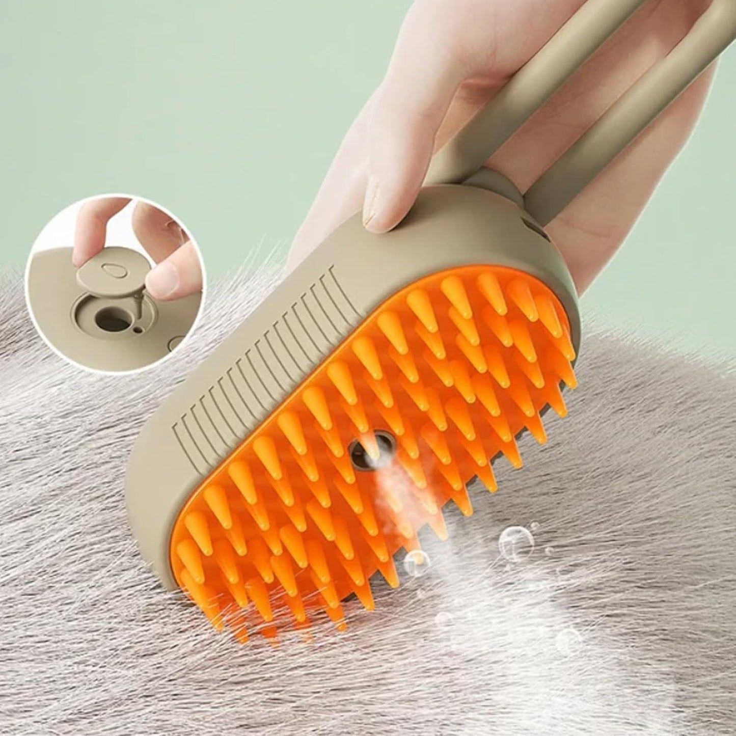 3 in 1 Pet hair steam grooming brush for dogs and cat